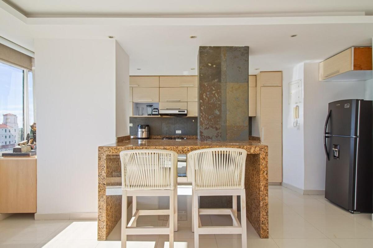 Un Hermoso Con Vista Al Mar En Bocagrande Apartamento Cartagena