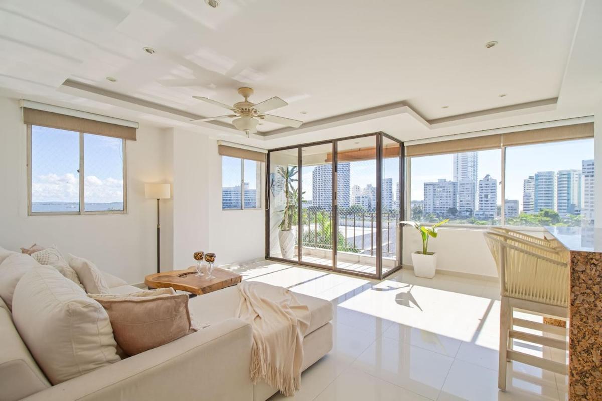 Un Hermoso Con Vista Al Mar En Bocagrande Apartment Cartagena
